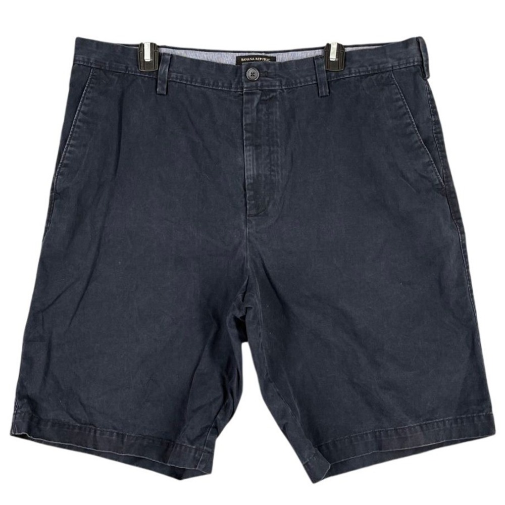 Banana Republic Emerson Short Chino Preppy Club Resort Casual Shorts Men 38 Navy